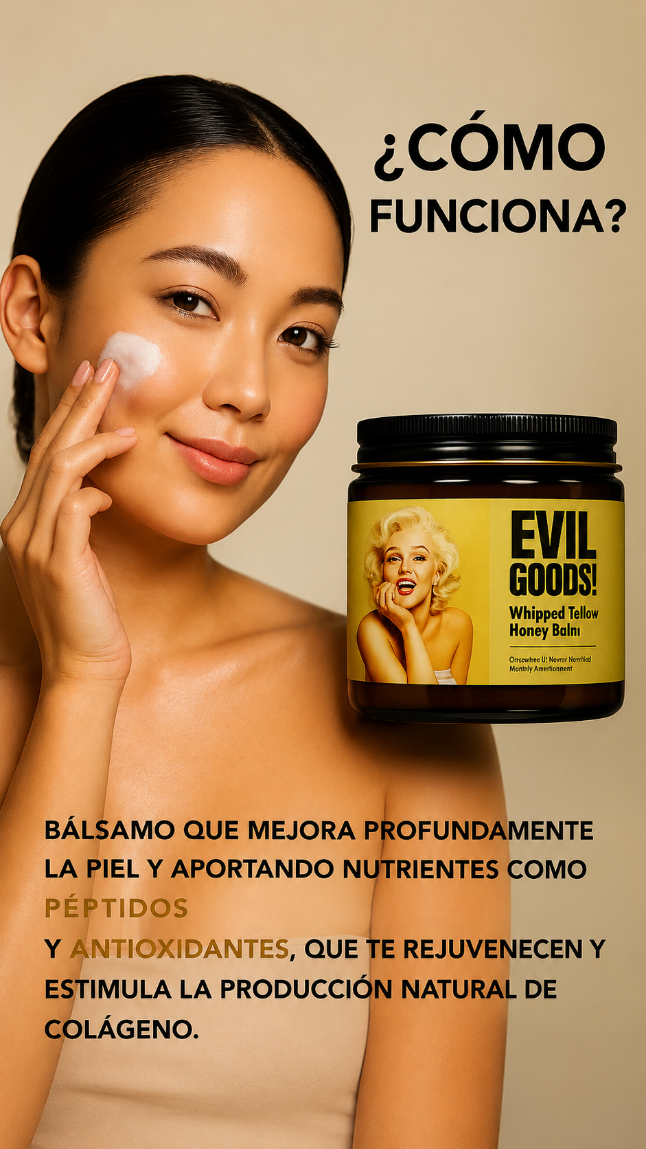 EVIL GOODS | Crema Facial de Sebo de Res y Miel de Manuka