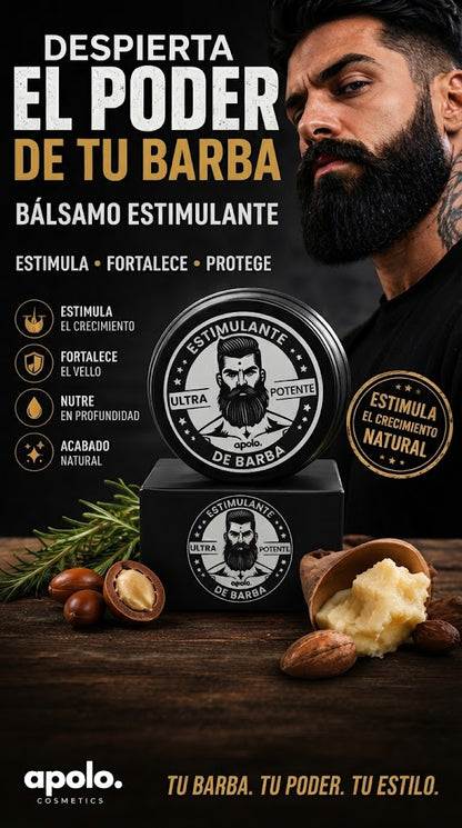 Apolo Ultra — Estimulante de Barba para Hombres