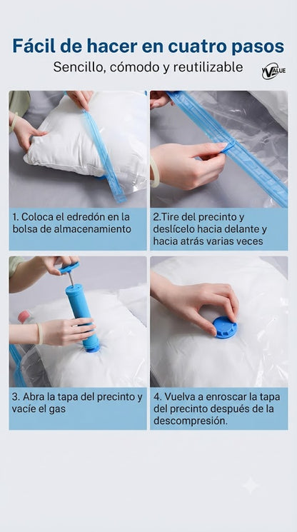 Pack Bolsas de compresión al vacío x3