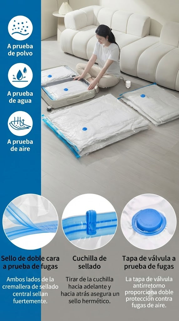Pack Bolsas de compresión al vacío x3
