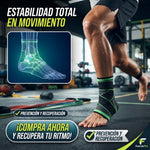 TOBILLERA DE COMPRESIÓN CON BANDAS ELÁST