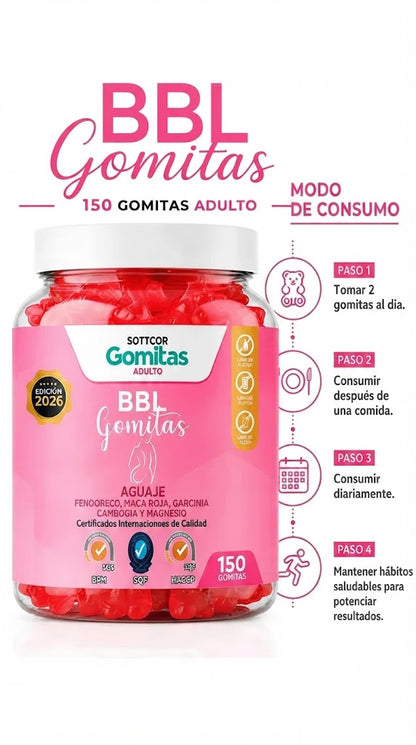 Aguaje BBL para Adultos Gomitas Sottcor