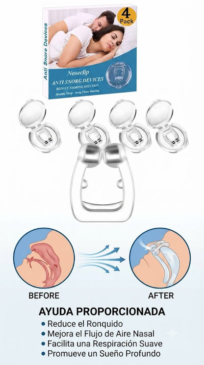 Clip Nasal Magnético Antironquidos (4 unidades)