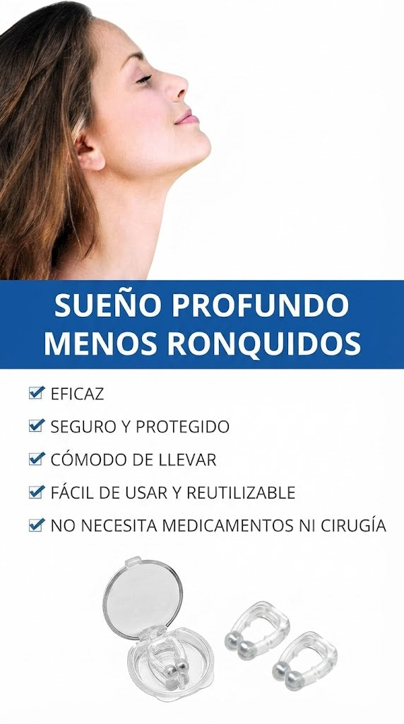 Clip Nasal Magnético Antironquidos (4 unidades)