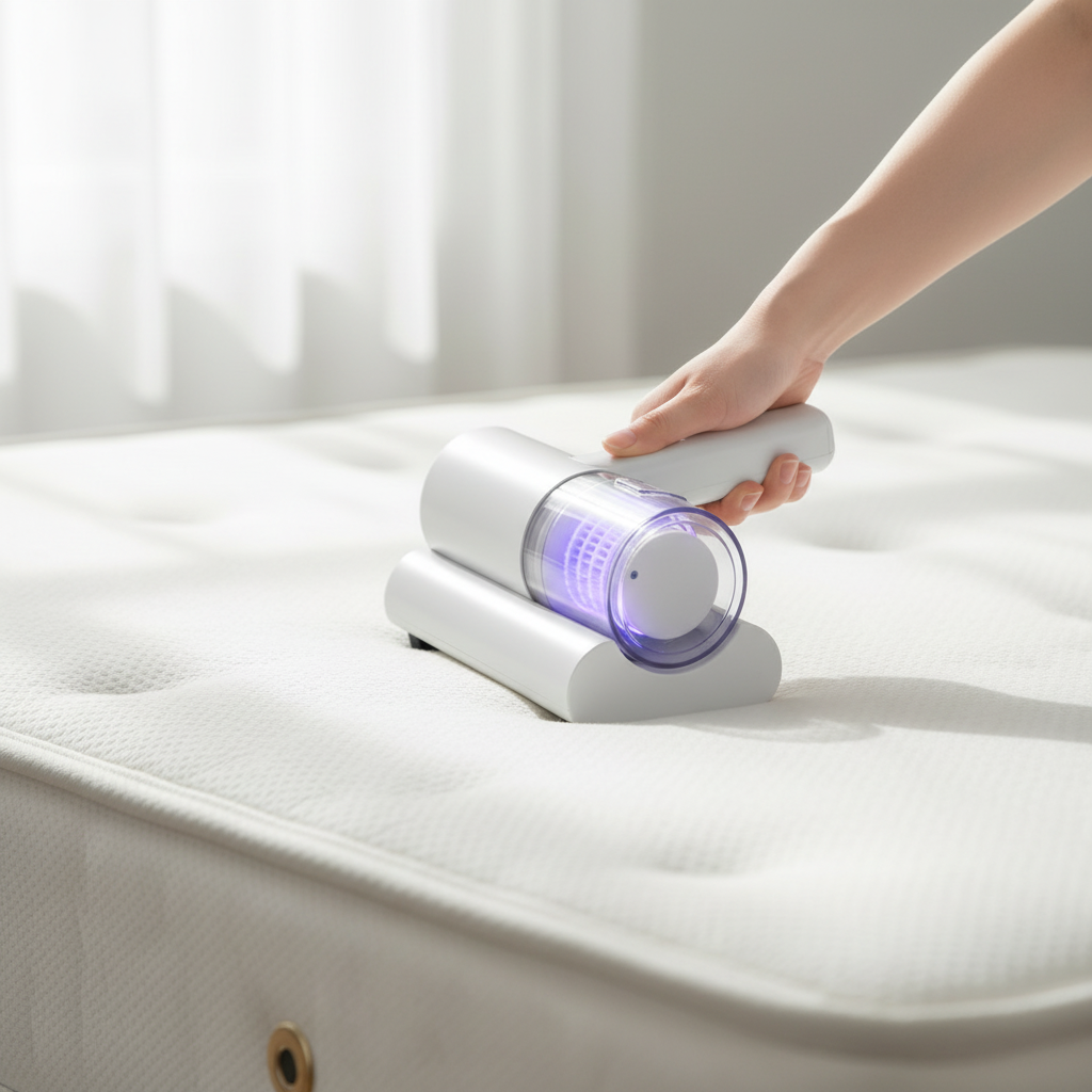 Aspirador UV en uso