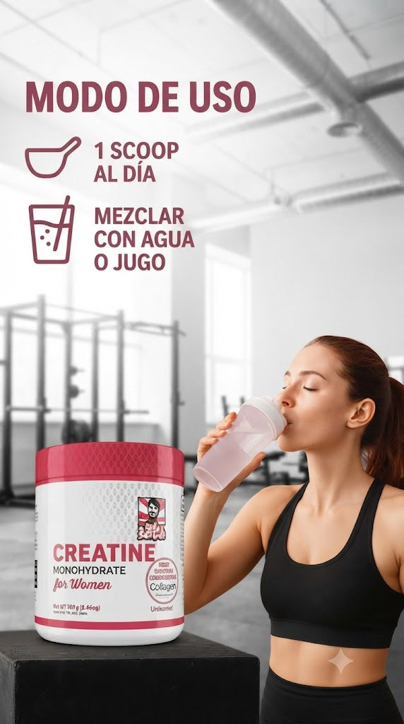 Creatina Monohidratada For Women | Fuerza, Tono y Energía para Ella