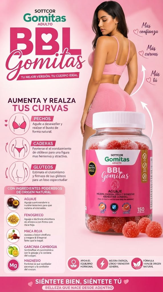 Aguaje BBL para Adultos Gomitas Sottcor