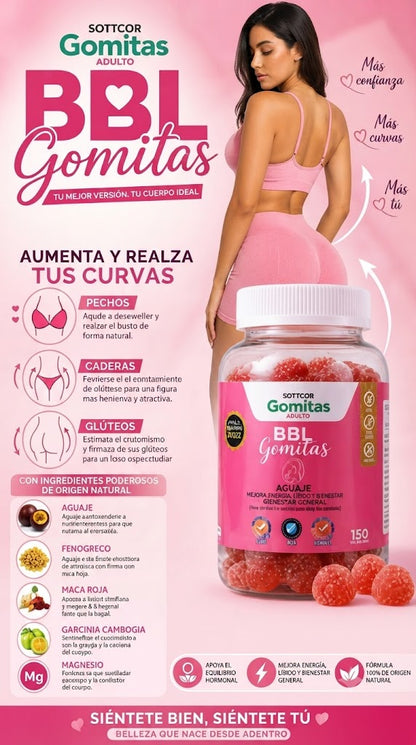 Aguaje BBL para Adultos Gomitas Sottcor