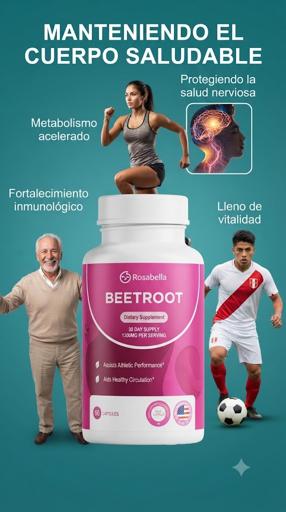 Beetroot Premium – Suplemento Natural de Remolacha 🌱
