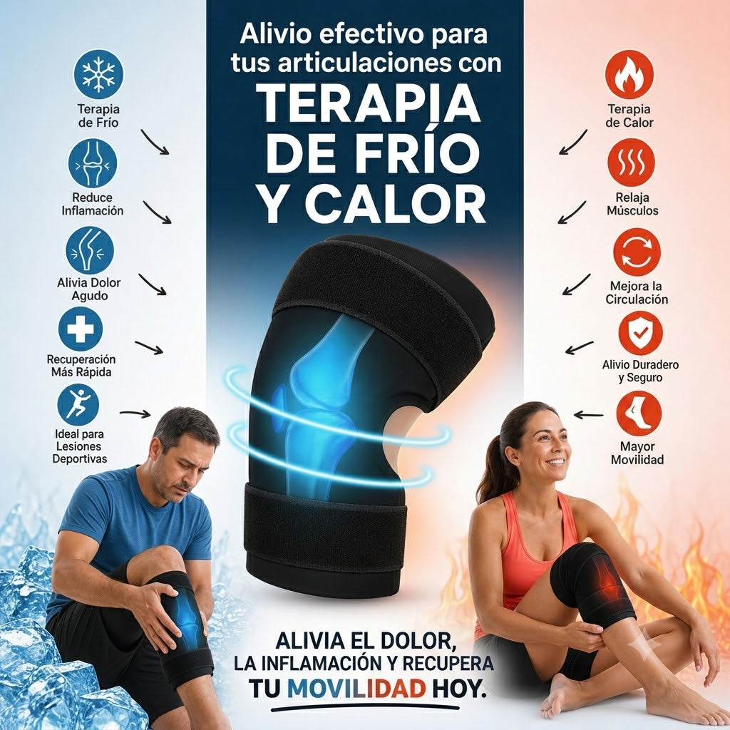 Rodillera de Compresión Térmica con Gel – Frío y Calor