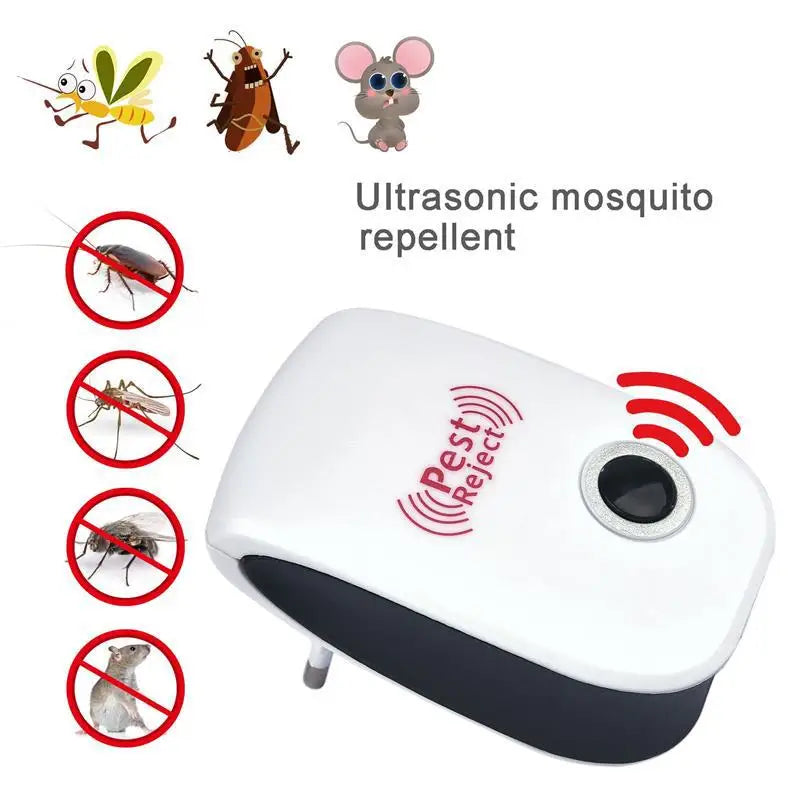 Repelente Ultrasónico de Plagas — Elimina Ratones, Insectos