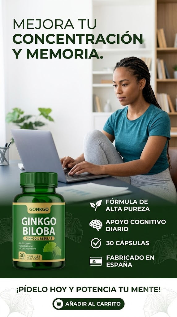 💚 Ginkgo Biloba 240 mg — System Nutriti | Memoria & Concentración