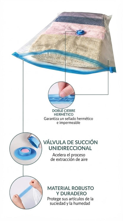 Pack Bolsas de compresión al vacío x3