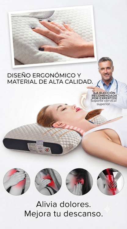 Almohada Ergonómica de Memory Foam – Soporte Cervical Premium