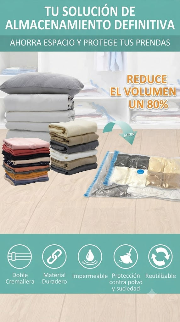 Pack Bolsas de compresión al vacío x3