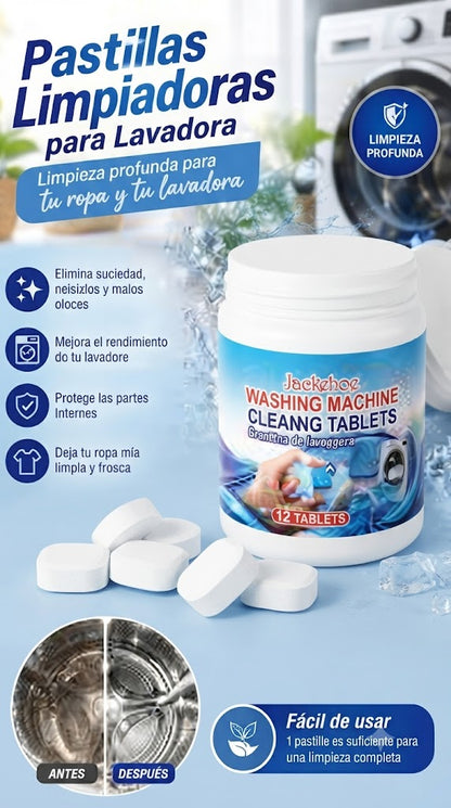 Pastillas Limpia Lavadora x12 Jackehoe