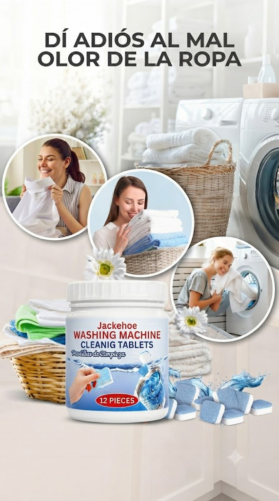 Pastillas Limpia Lavadora x12 Jackehoe
