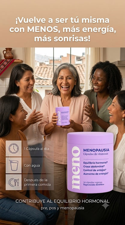 MENO VITAMINAS PARA LA MENOPAUSIA