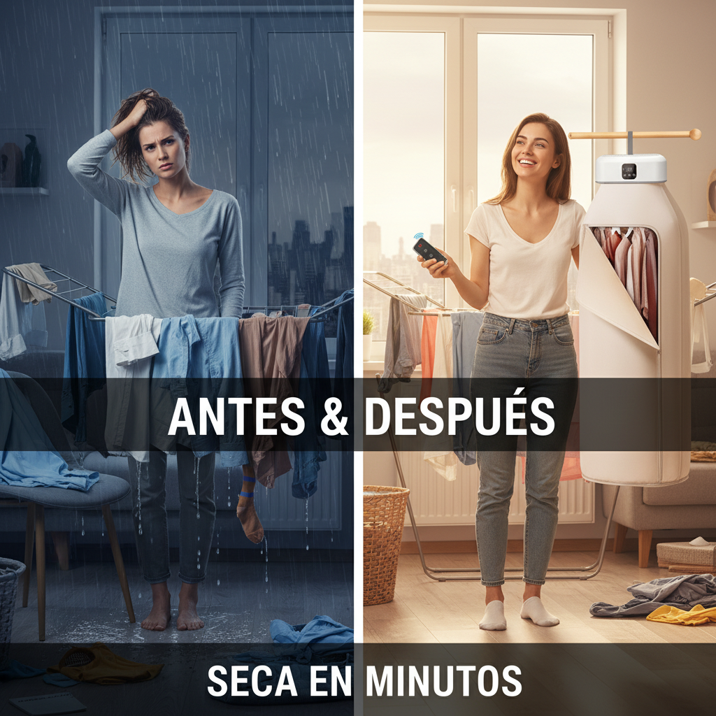 Secador antes después